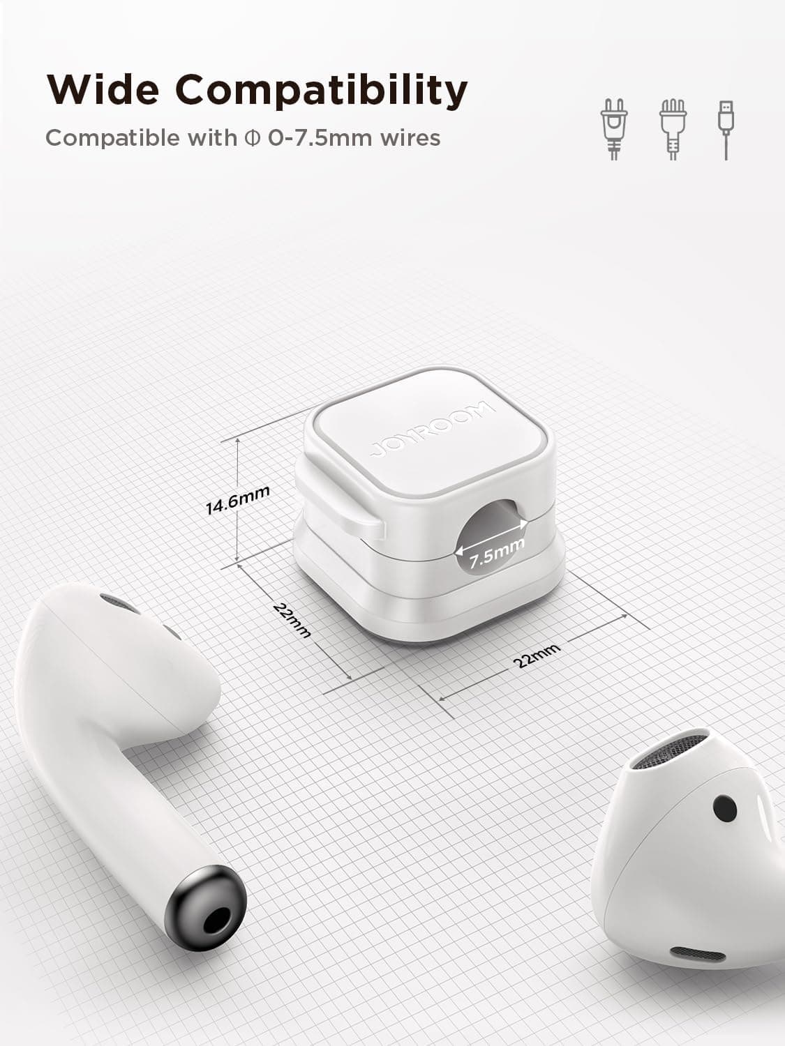 Magnetic Cable Clips (9-Pack) — Adjustable Cord Holder 7