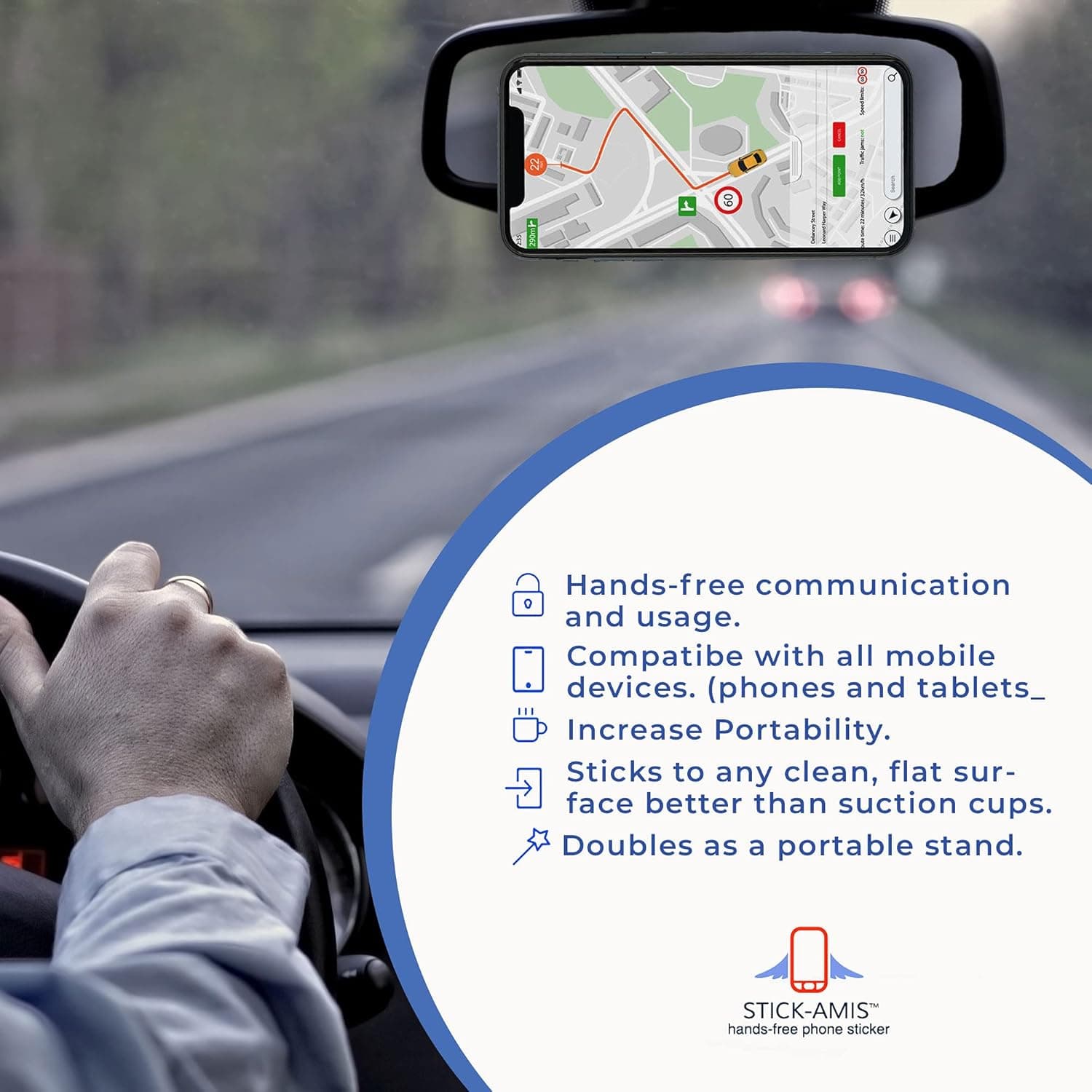 Nano Suction Anti-Gravity Phone Stand — Reusable (3-Pack) 2