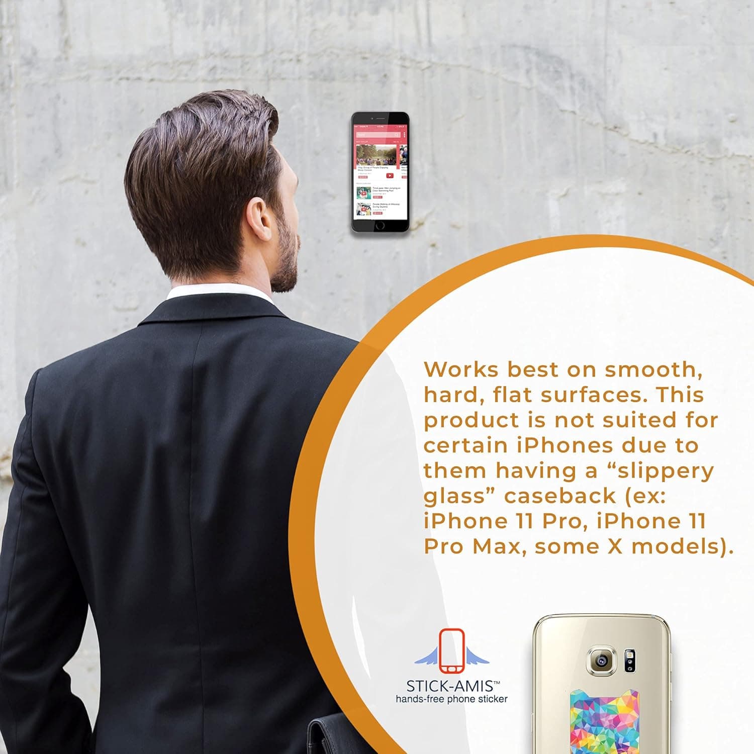 Nano Suction Anti-Gravity Phone Stand — Reusable (3-Pack) 3