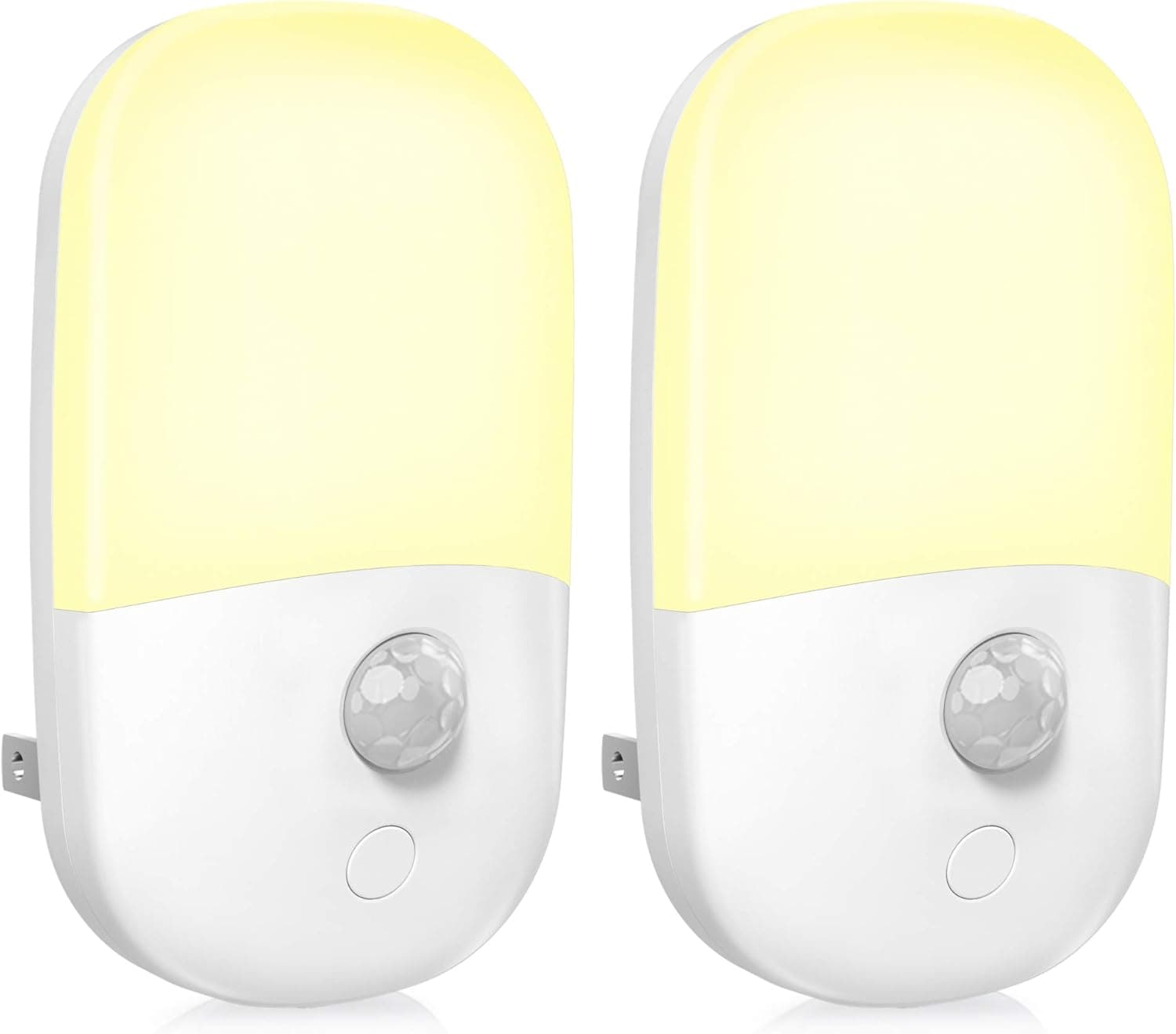 MAZ-TEK Plug-in LED Motion Sensor Night Light (2-Pack) — Warm White